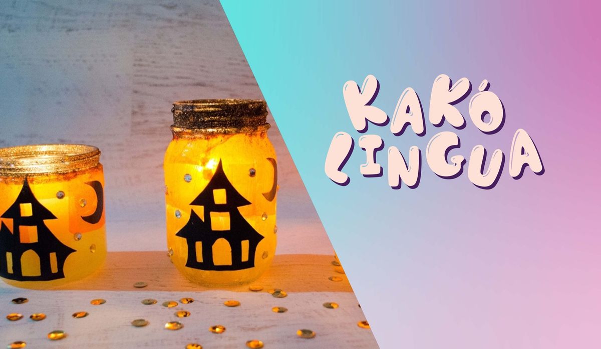 Spooky Lanterns - crafts for kids \/ Skelfileg lj\u00f3sker - f\u00f6ndur fyrir b\u00f6rn