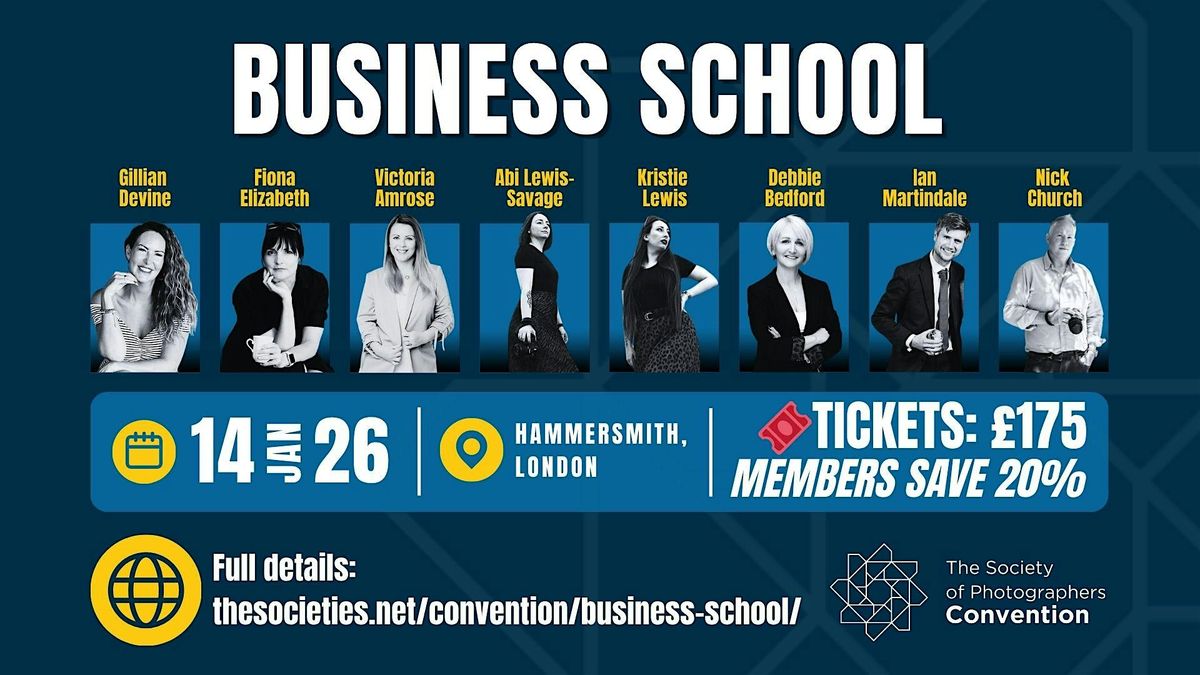 Photographic Business School 2026 \u2013 Full-Day Photography Business Seminar