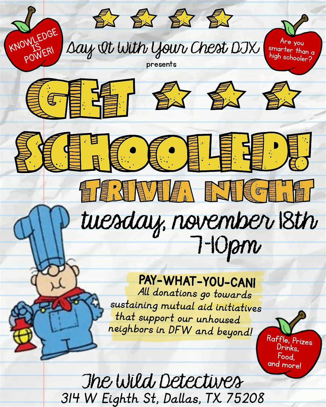 Get Schooled! Trivia Night