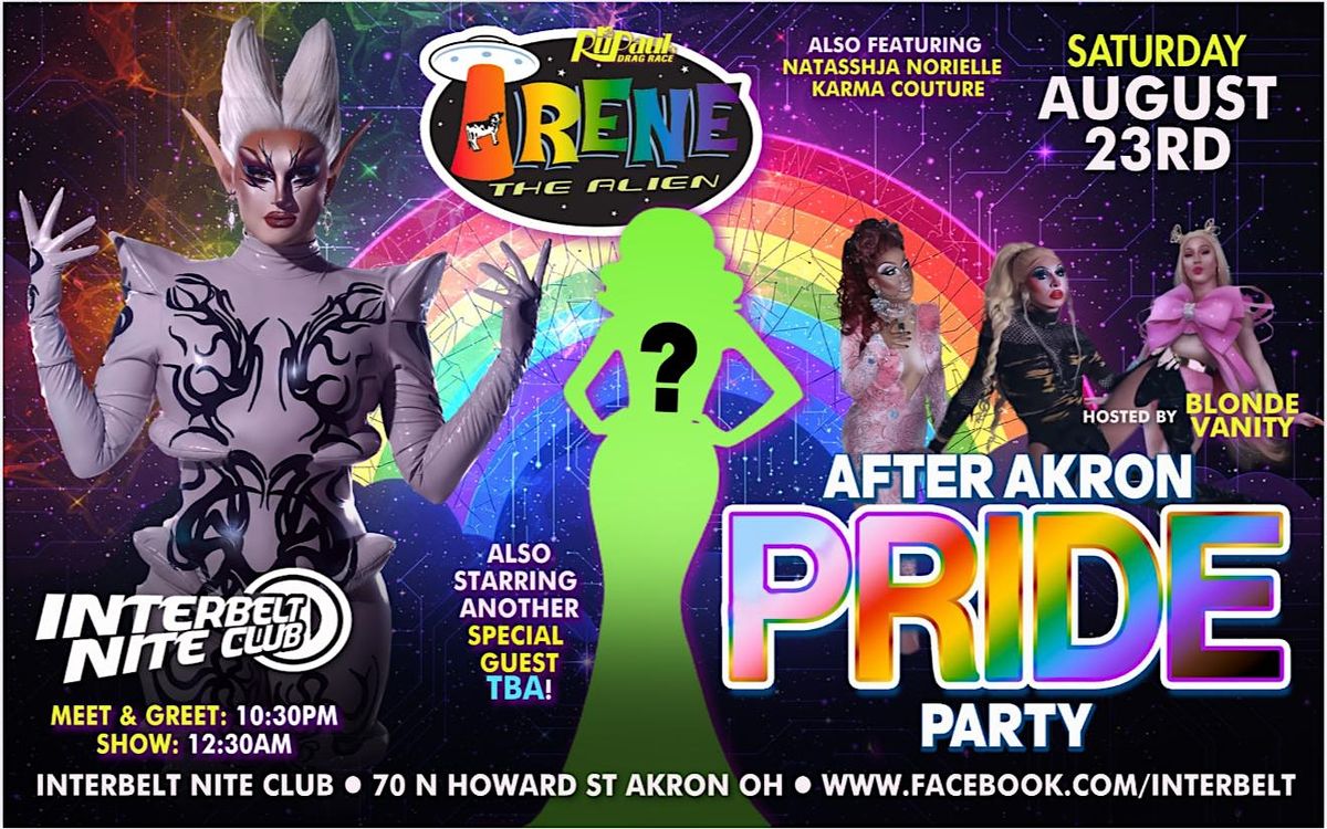 After Akron Pride Party with Irene the Alien