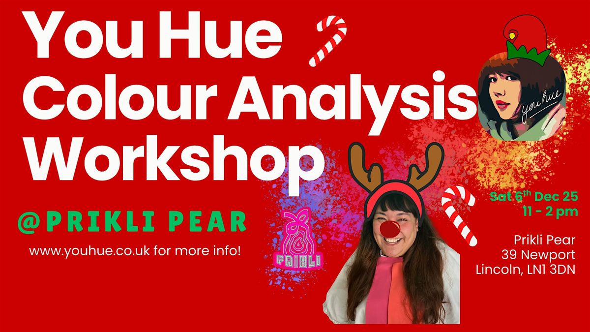 You Hue Colour Analysis Workshop @ Prikli Pear Sat 6th Dec 25