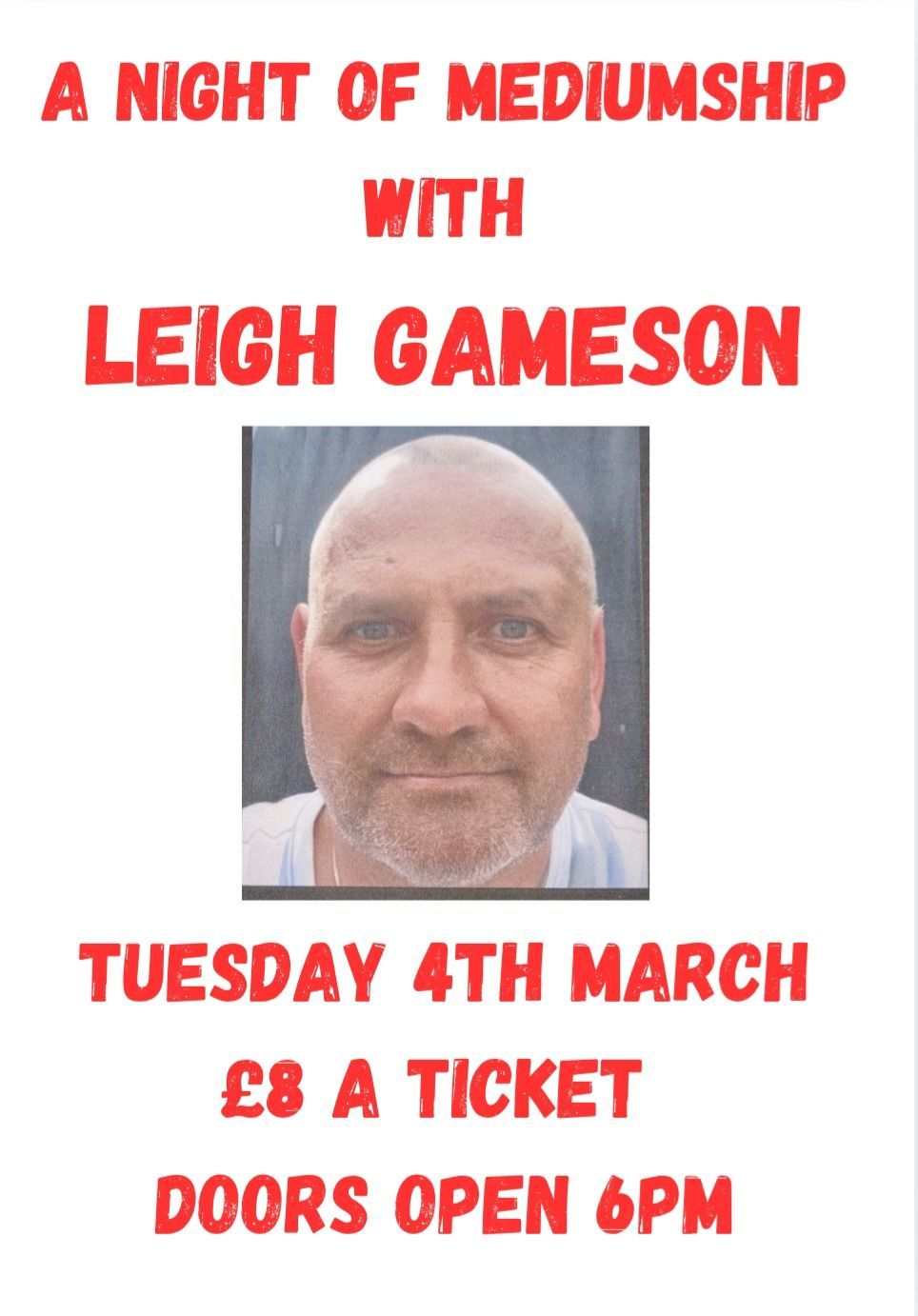 A night of Mediumship with leigh gameson