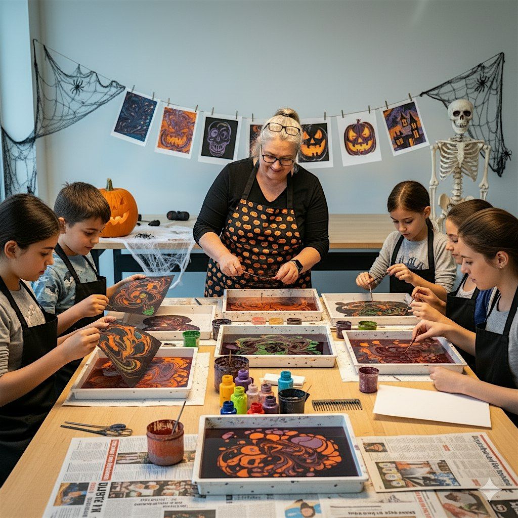 Free for Halloween - Intro to Water Marbling