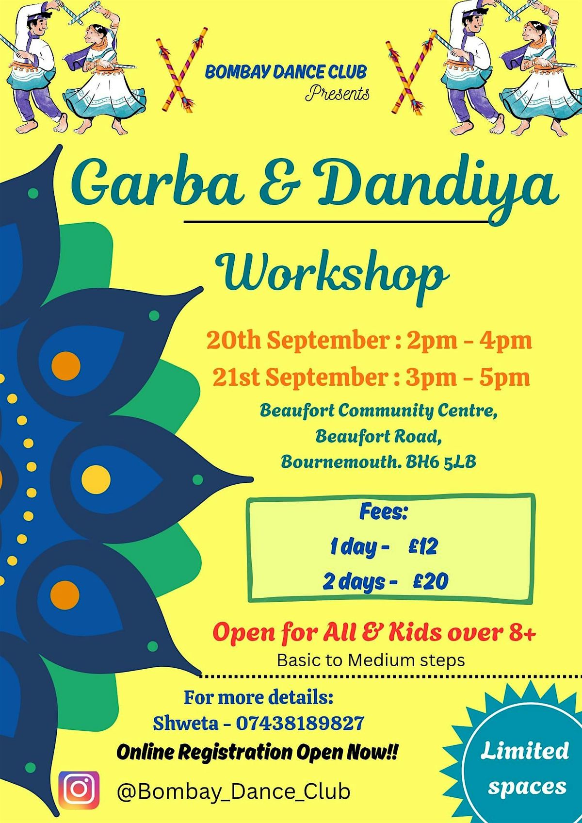 Garba & Dandiya Workshop - Bournemouth
