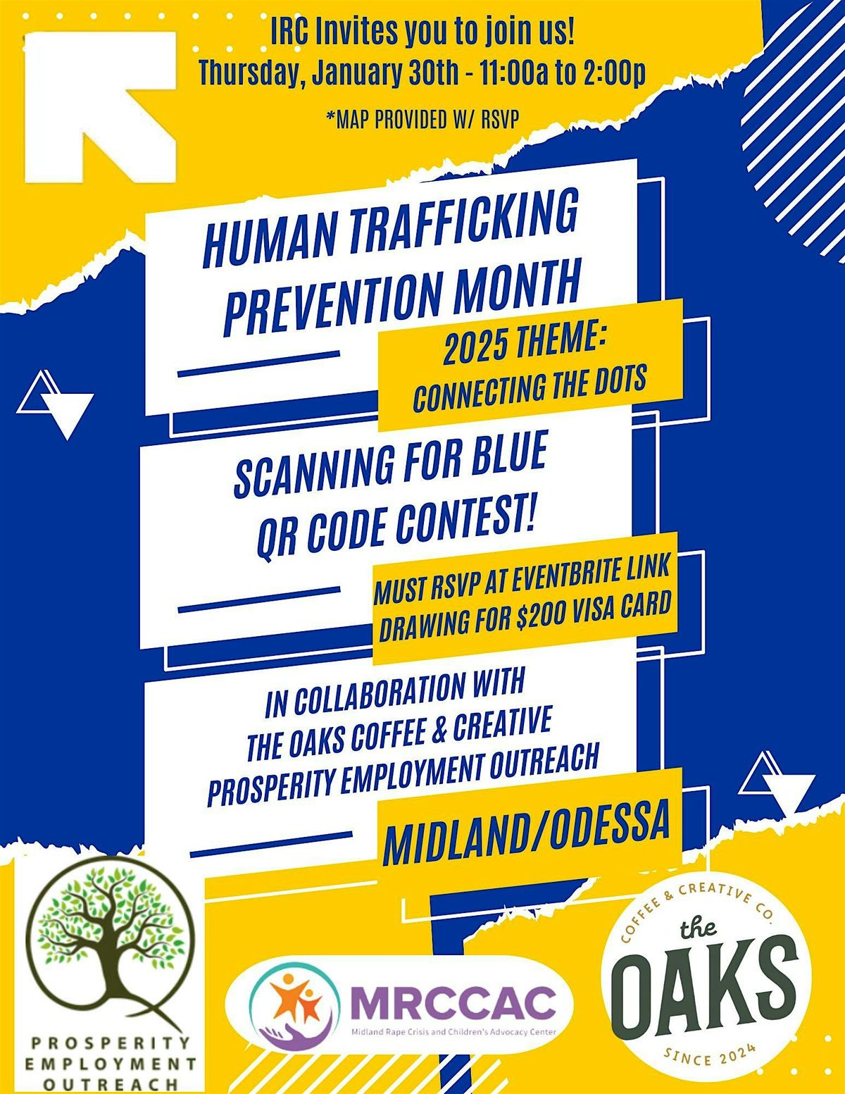 Scanning for Blue - National Human Trafficking Prevention Month 2025