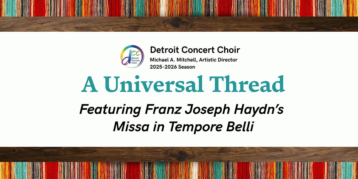 A Universal Thread - Oct 19, 3:00pm  - Royal Oak