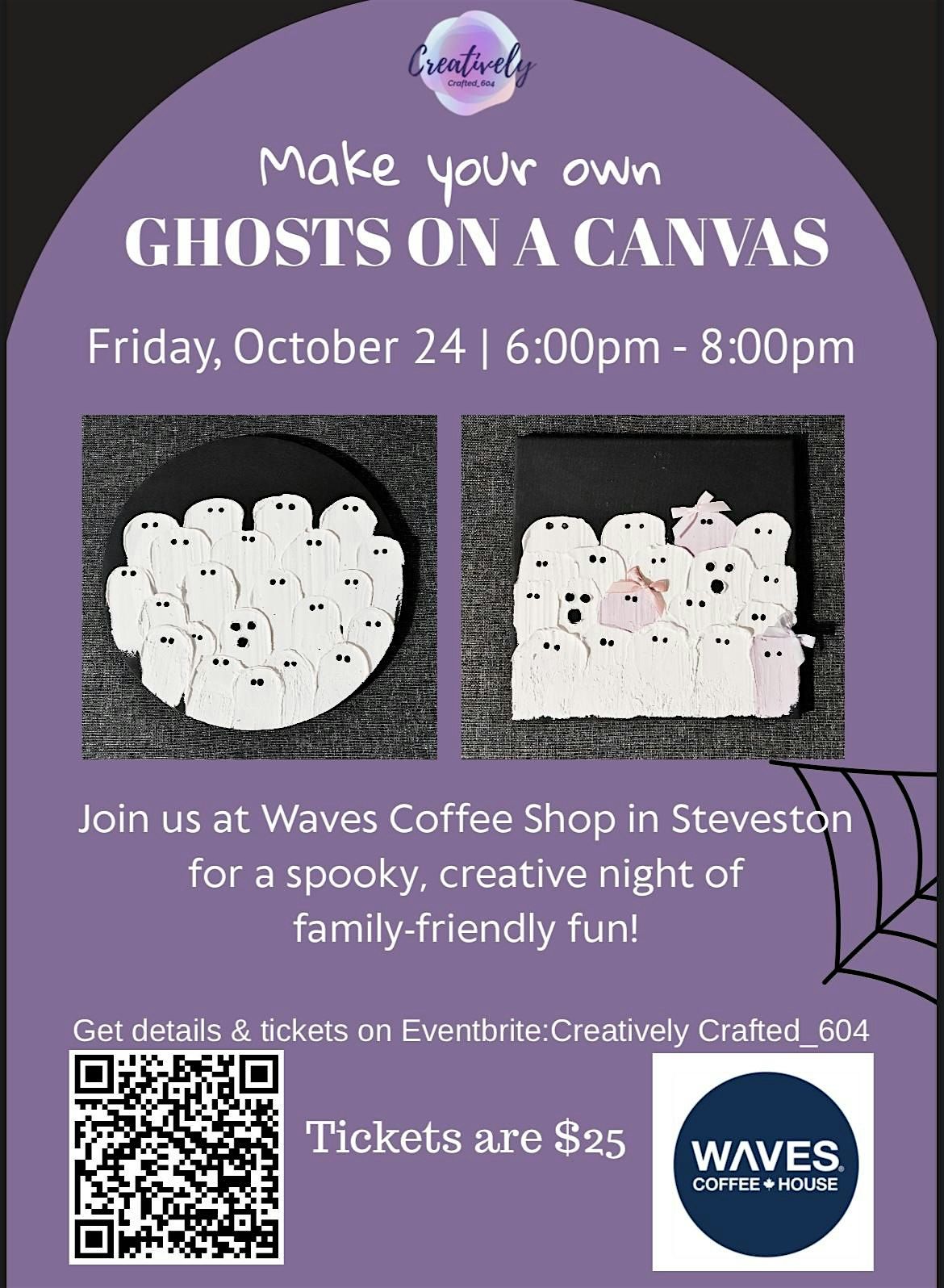 CREATE YOUR OWN Ghosts on Canvas!