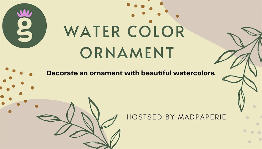 Water Color Ornament