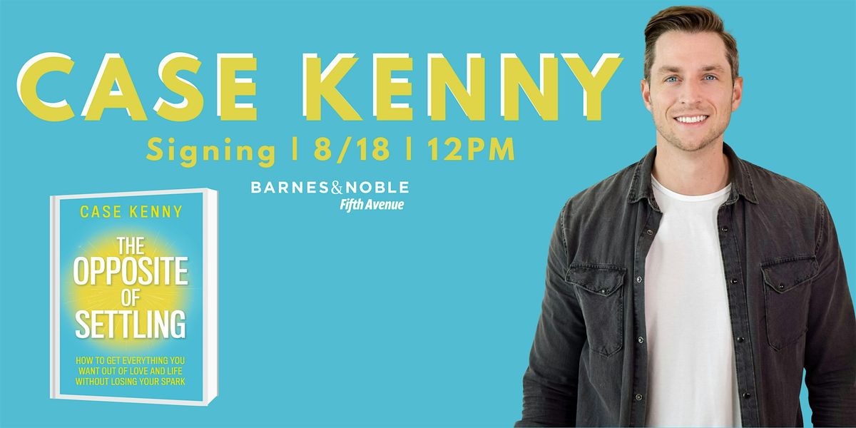 Signing with Case Kenny for THE OPPOSITE OF SETTLING @ B&N 5th Ave NYC!