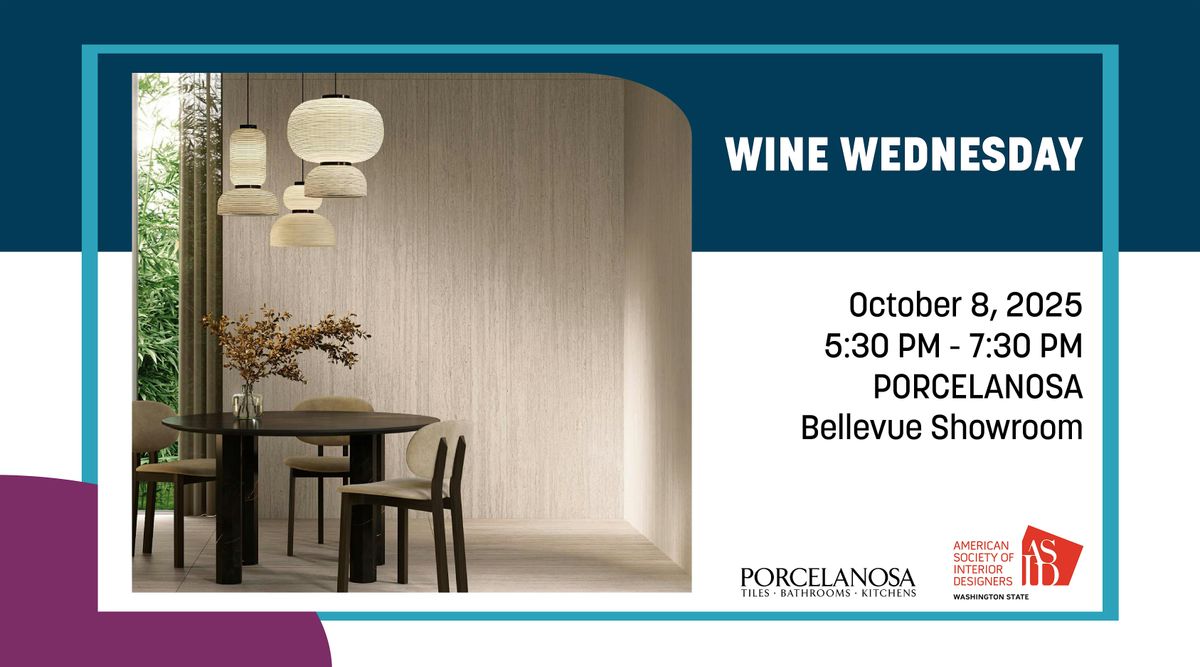 Wine Wednesday: Porcelanosa CEU event