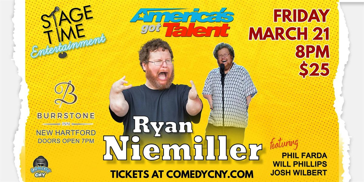 AGT's Ryan Niemiller  with Comedy CNY