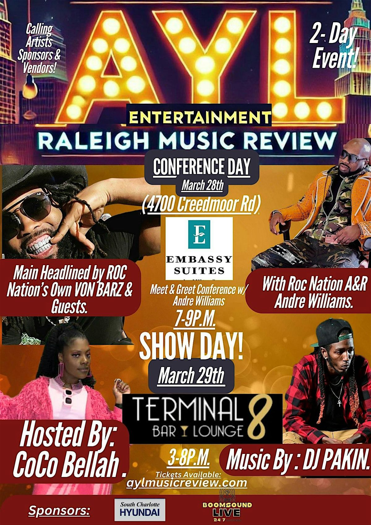 DAY 2 - Raleigh Music Review with Roc Nation Executive Andre Williams.