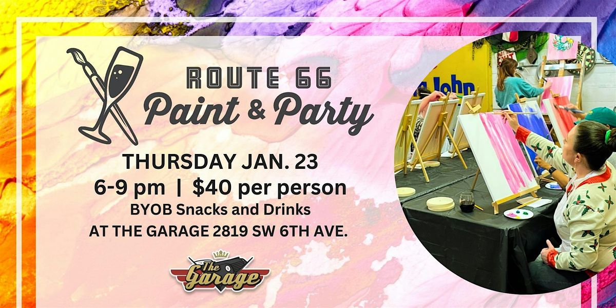 RT 66 Paint & Party at The Garage: Winter Aspens