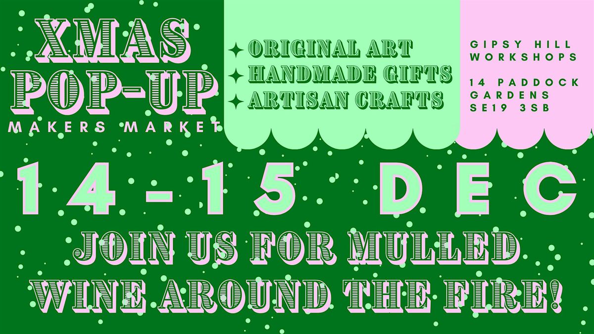 Christmas market in artist studios | Live portrait painting | Mulled wine