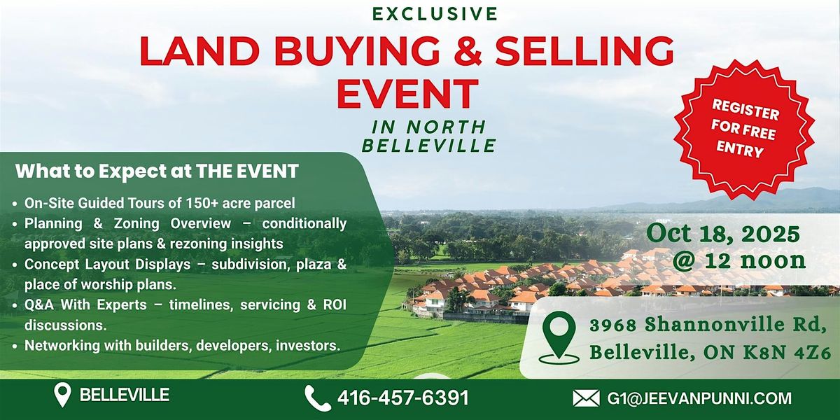 LAND BUYING AND SELLING EVENT