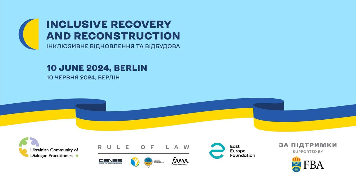 Inclusive Recovery and Reconstruction in Ukraine