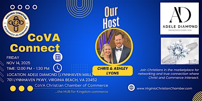 CoVA Connect Hosted by Chris & Ashley Lyons, Adele Diamond