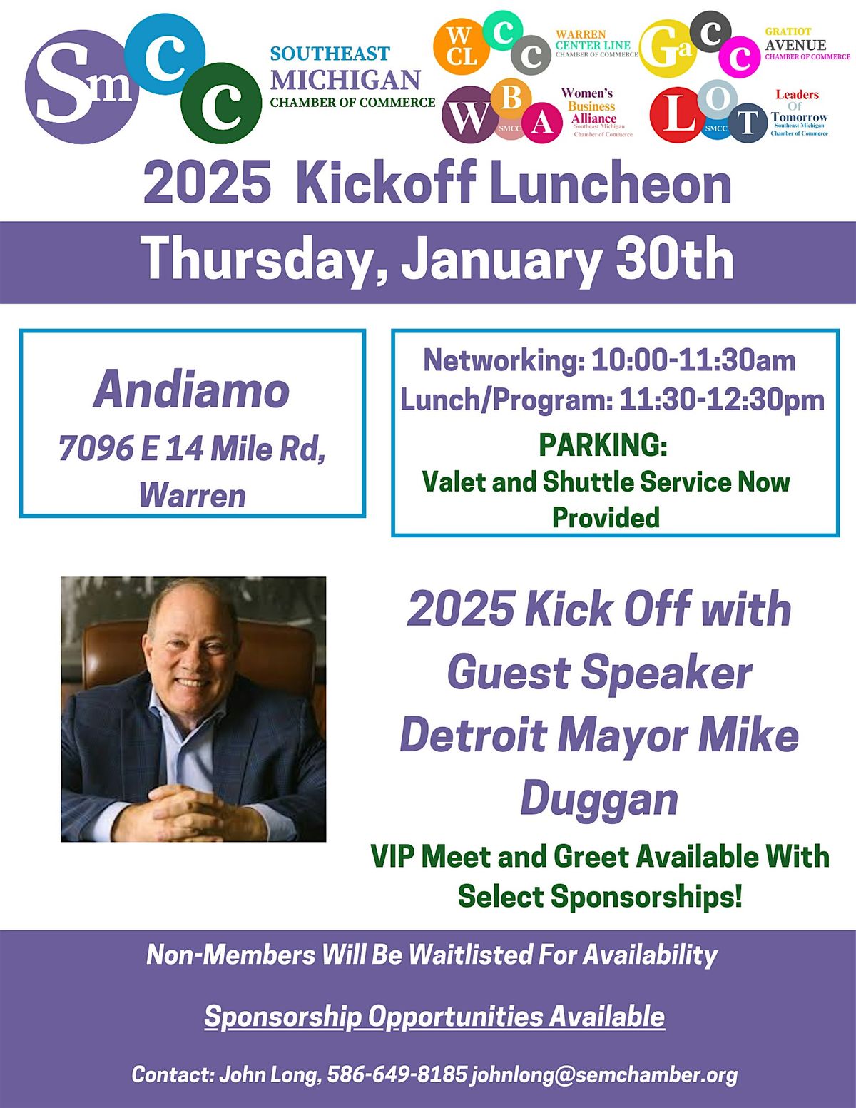 SMCC 2025 Kickoff Party with Guest Speaker Mayor Duggan