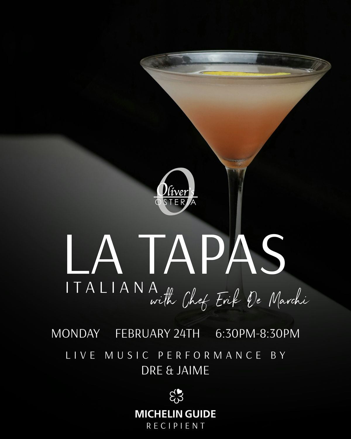 La Tapas Italiana with Chef Erik De Marchi - Industry Night