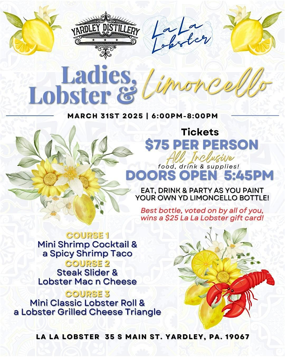 Ladies, Lobster & Limoncello