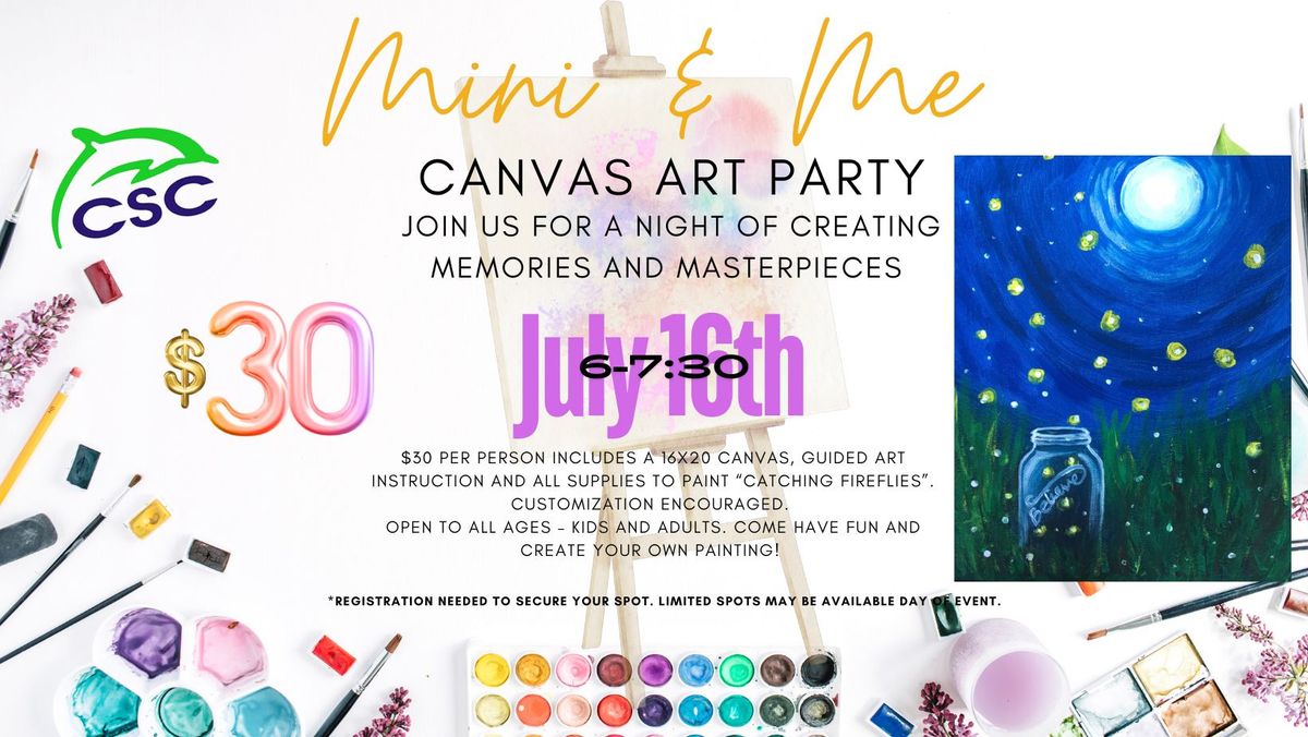 Mini & Me Painting Party