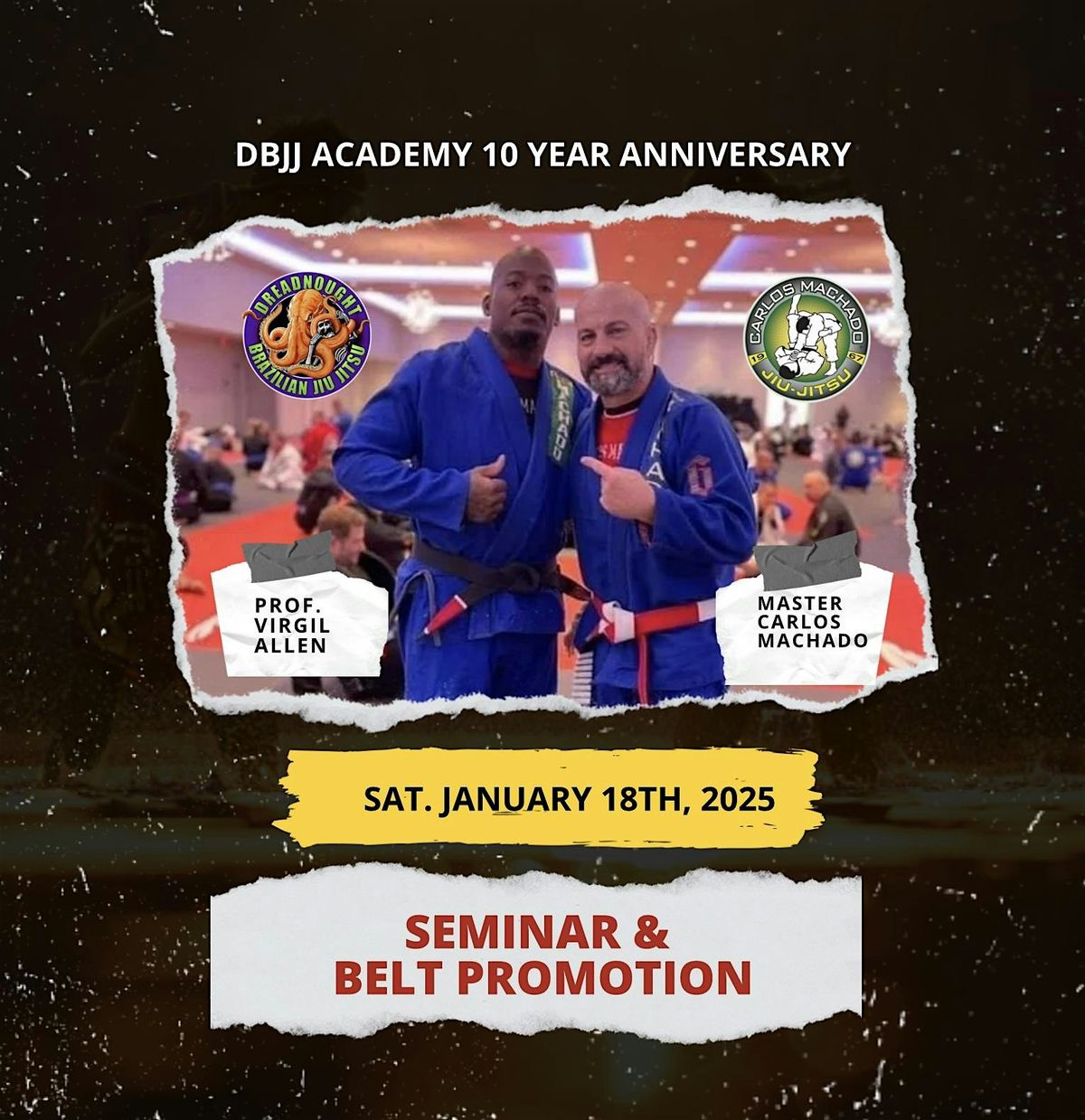 Carlos Machado DBJJ Academy 10 Year Anniversary Seminar & Belt Promotion