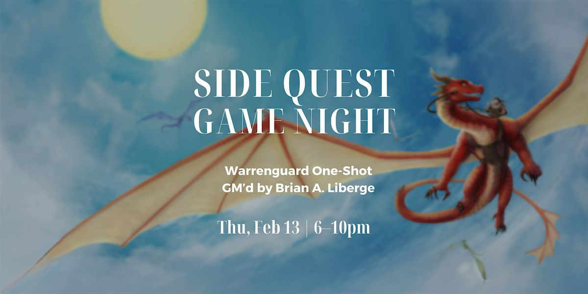 "Warrenguard" Game Night @ Side Quest Books & Games