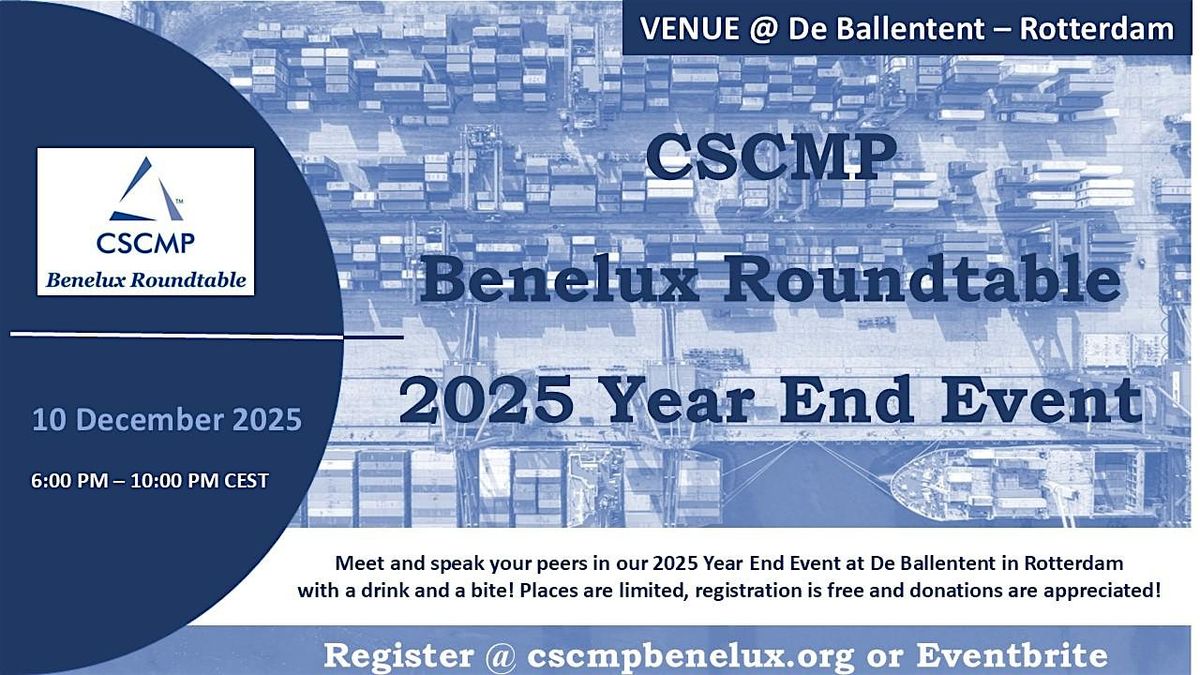 End year event CSCMP Benelux Roundtable