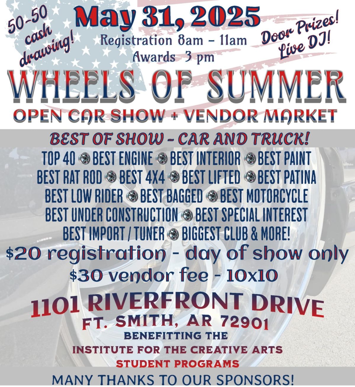 Wheels Of Summer Open Car Show + Vendor Market 