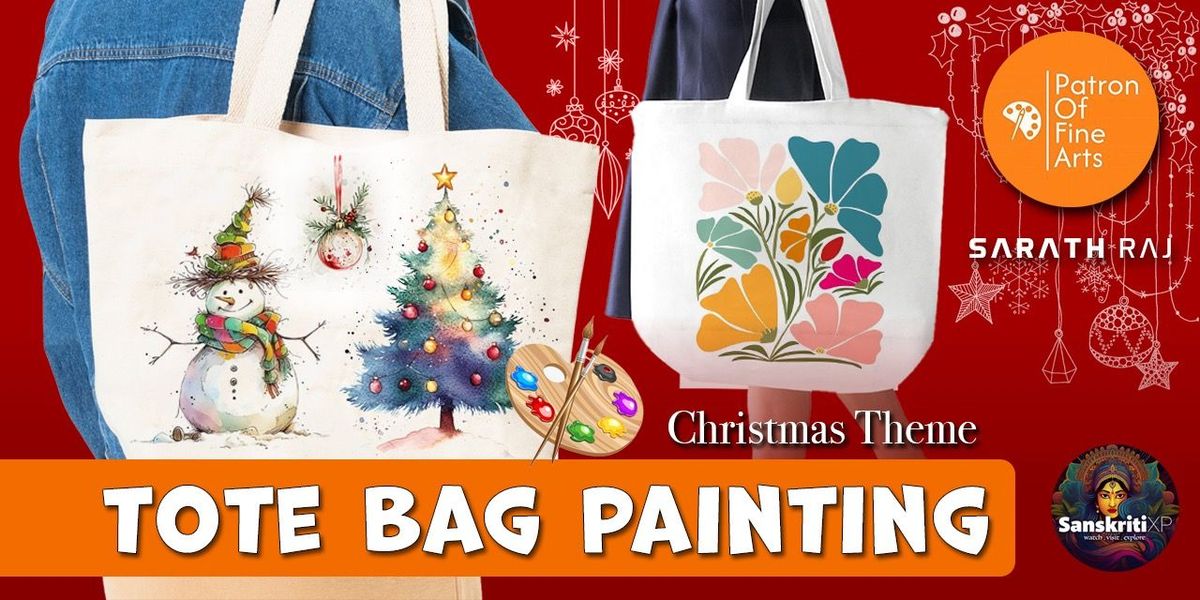 Christmas Theme:  Tote Bag Painting