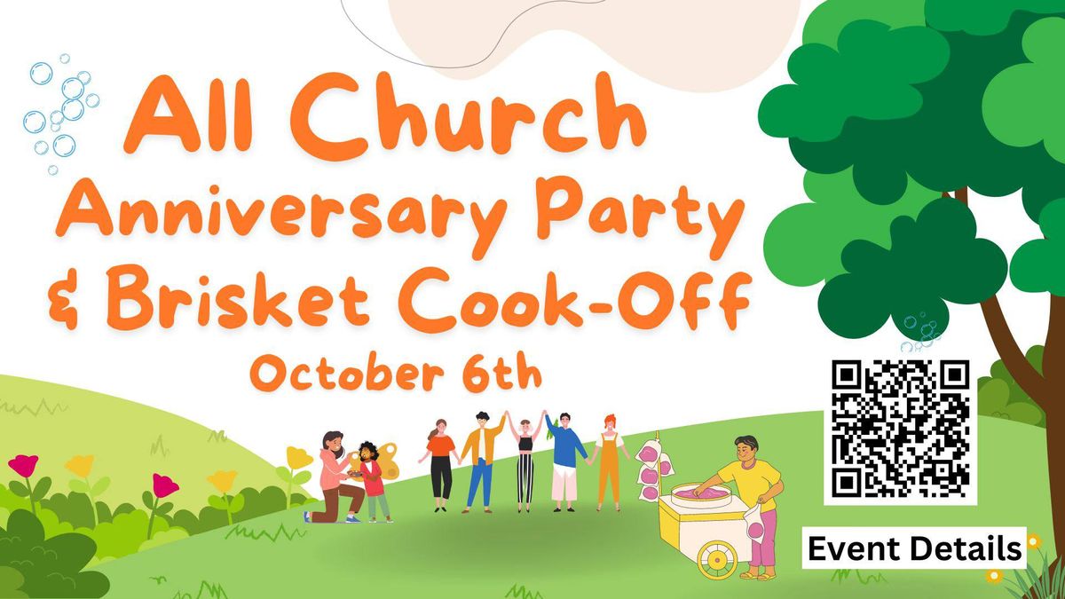 All Church Anniversary Party and Brisket Cook-Off at the Park