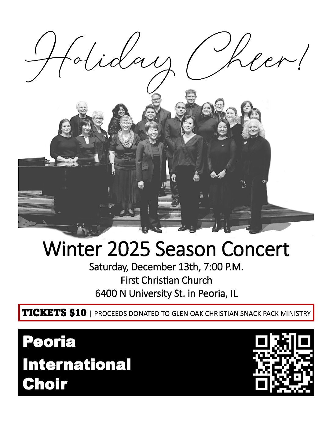 PEORIA INTERNATIONAL CHOIR - WINTER 2025 SEASON CONCERT