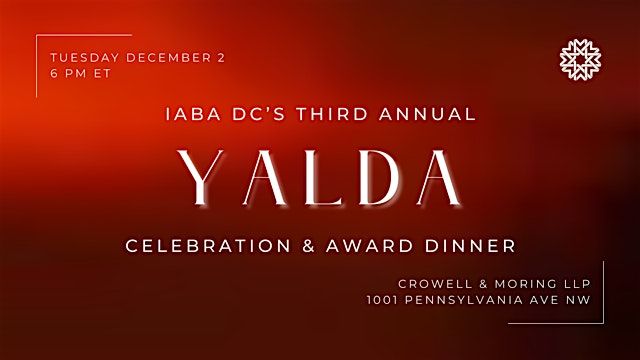 IABA DC\u2019s Third Annual Yalda Celebration & Award Dinner
