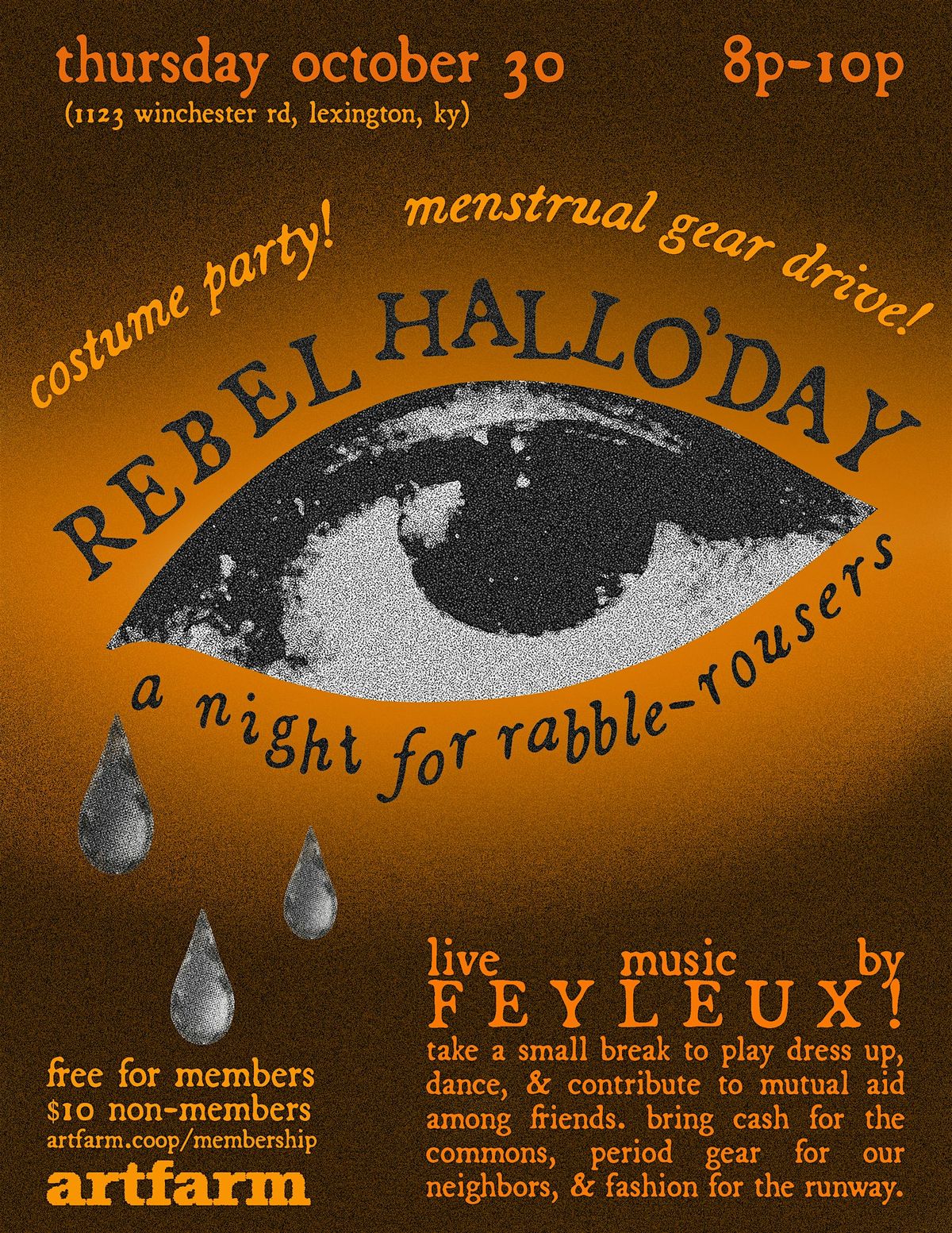 REBEL HALLO'DAY: a night for rabble-rousers