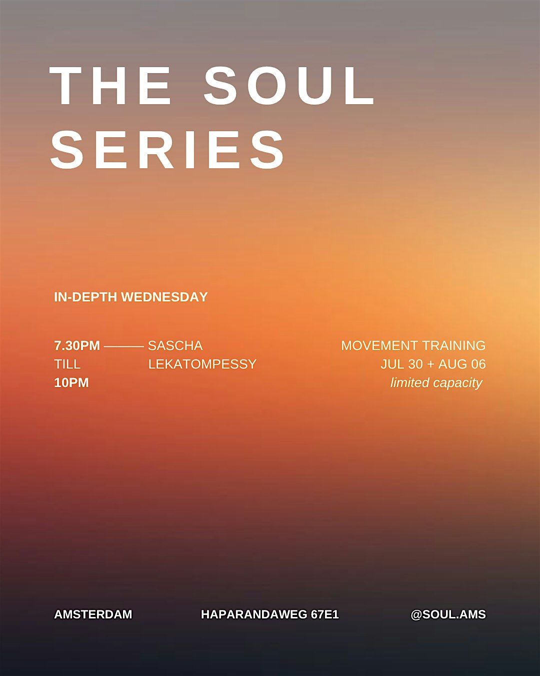 Depth Wednesday | THE SOUL SERIES | With Sascha