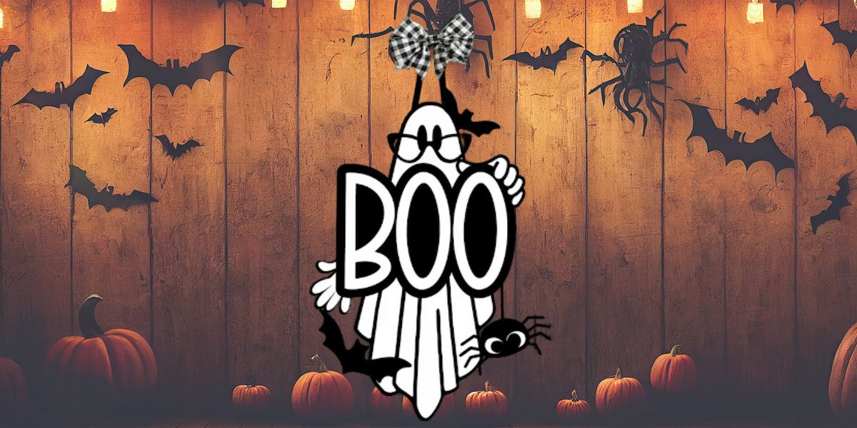 BOO Nerdy Ghost Sign - You Can Paint Studio