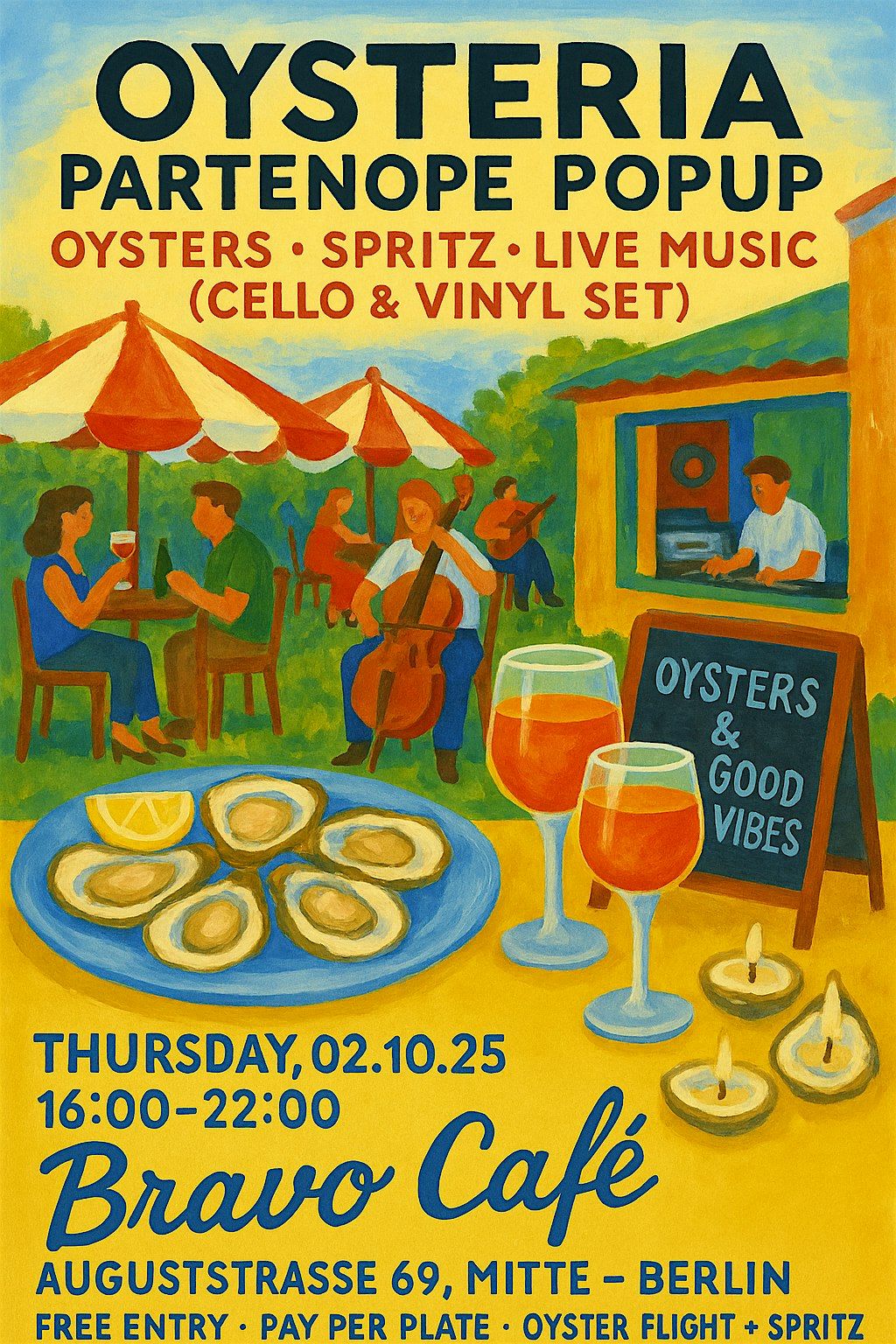 Oysteria \u2013 Partenope Popup