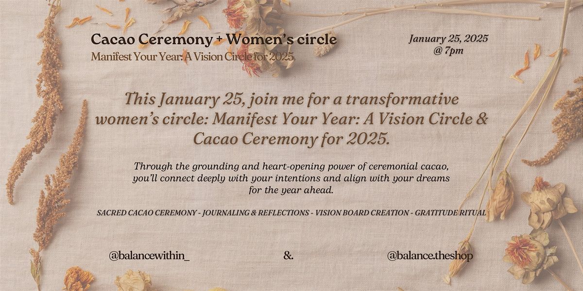 Manifest Your Year: A Vision Circle for 2025