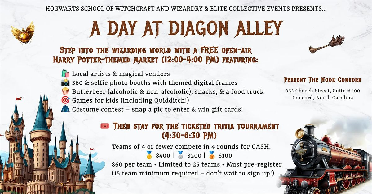 A Day at Diagon Alley: Harry Potter Market & Trivia at Percent The Nook