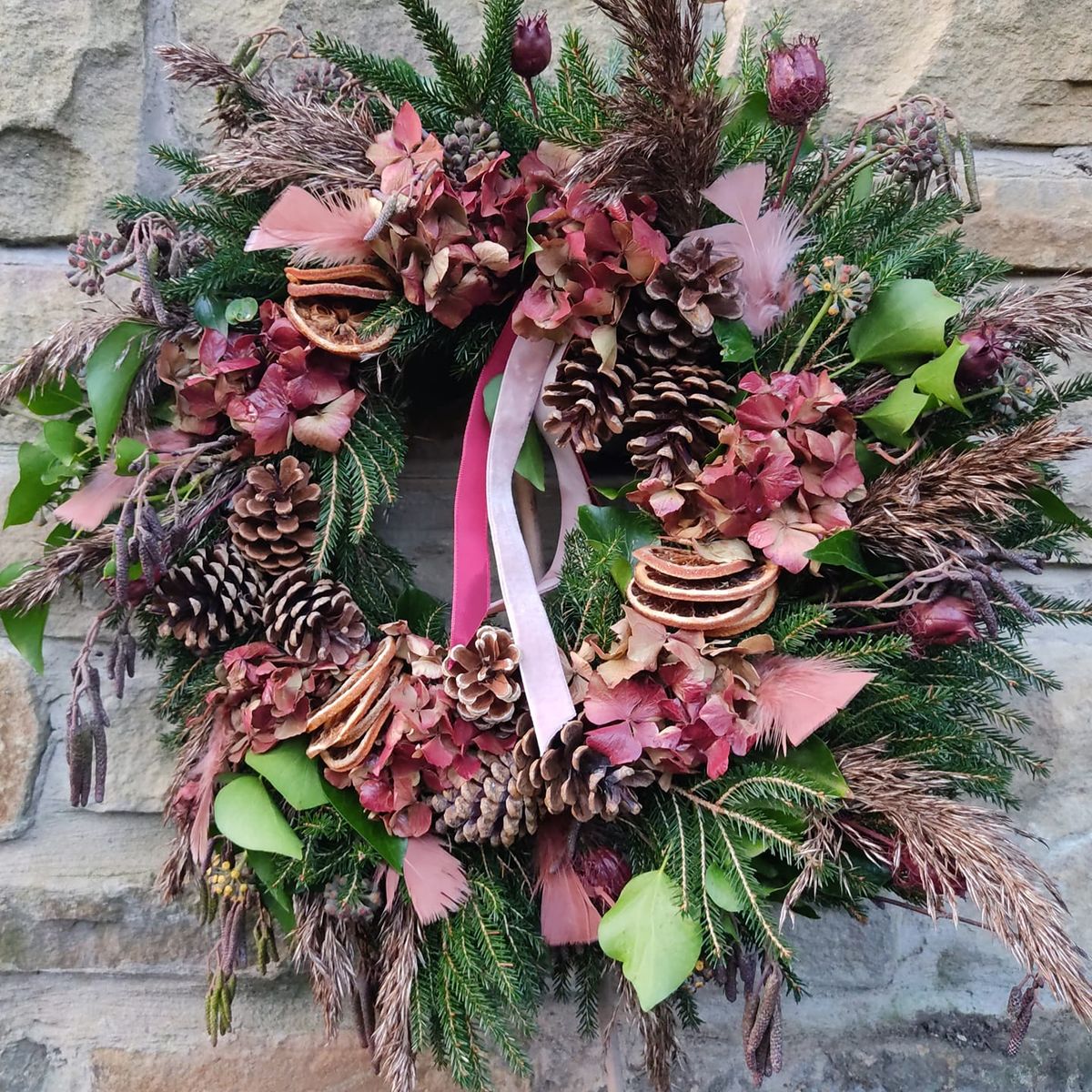 Christmas wreath making workshop Friday 29th sat 30th November 