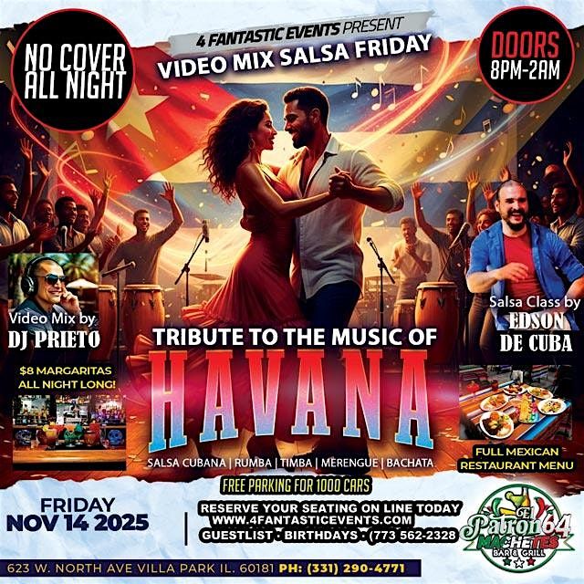 Tribute to Havana \u2013 Salsa Friday @ El Patron 64