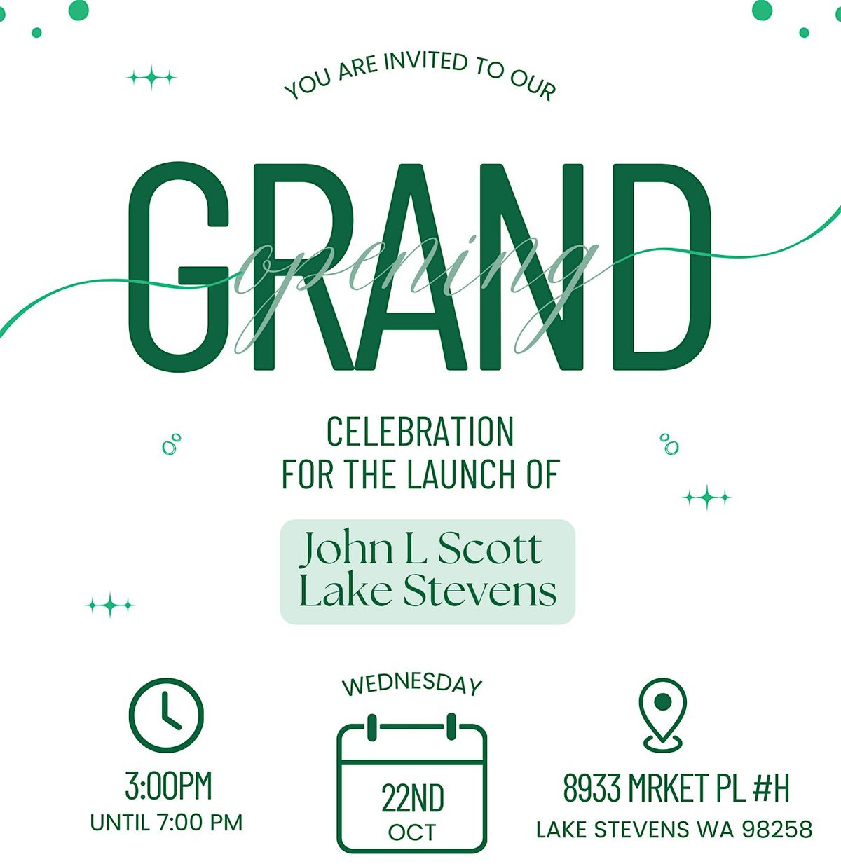 Grand Opening of John L Scott Lake Stevens