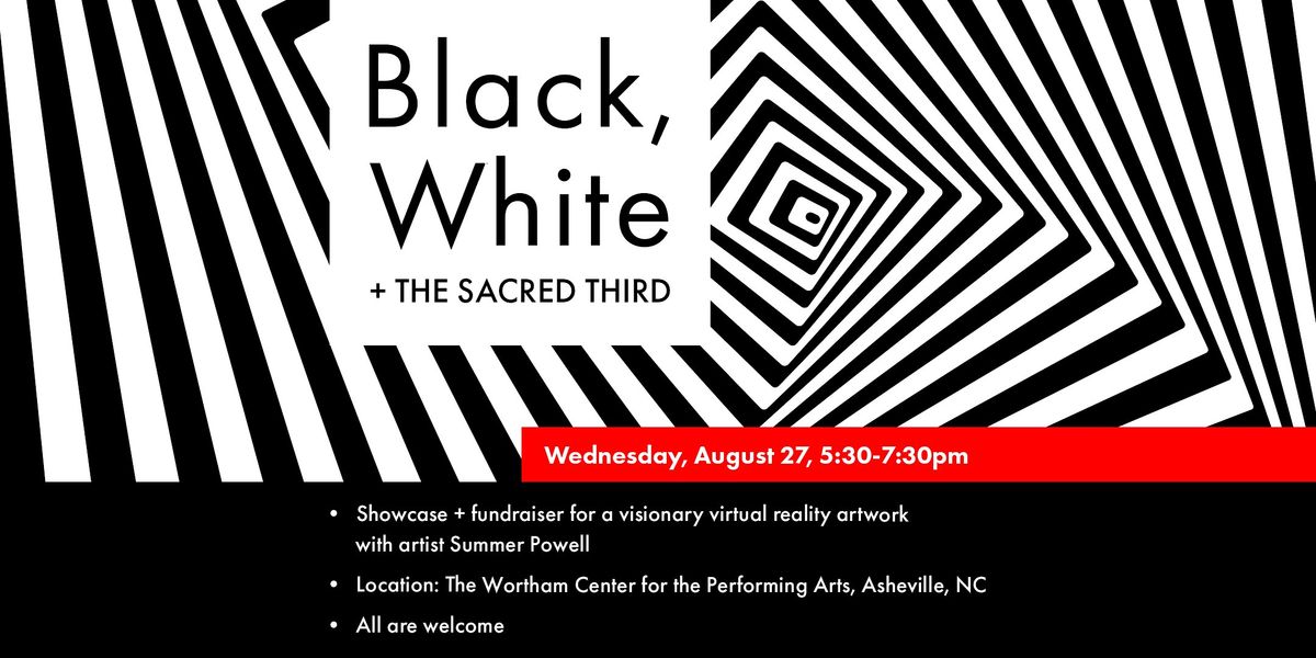 Black, White + the Sacred Third: VR Art Concept Showcase + Fundraiser