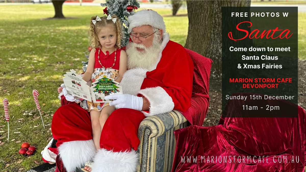 Santa Photos on the lawns of Marion Storm Cafe 