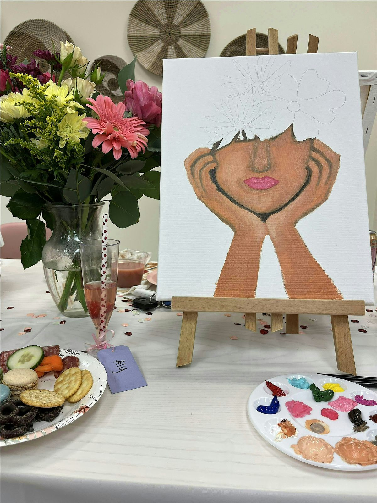 Galentine\u2019s Day Paint & Sip