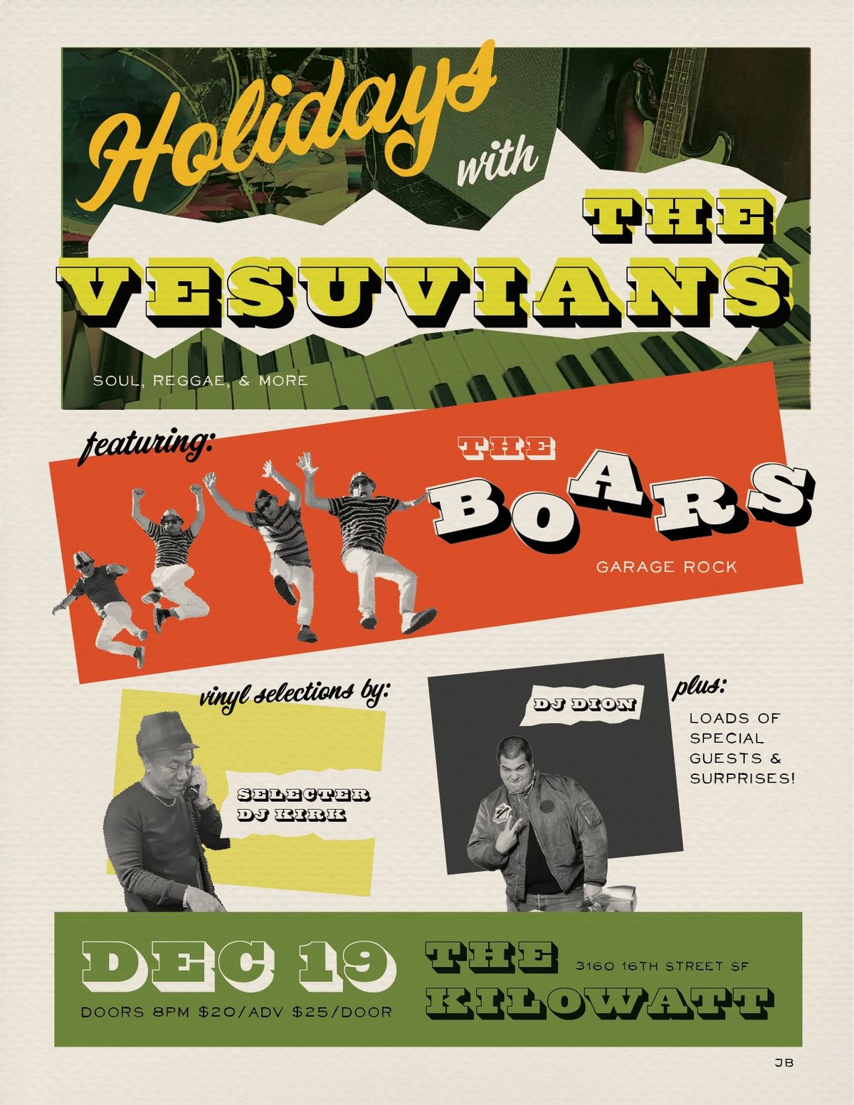 Holidays with The Vesuvians featuring The Boars, Selecter DJ Kirk, DJ Dion, and Special Guests!