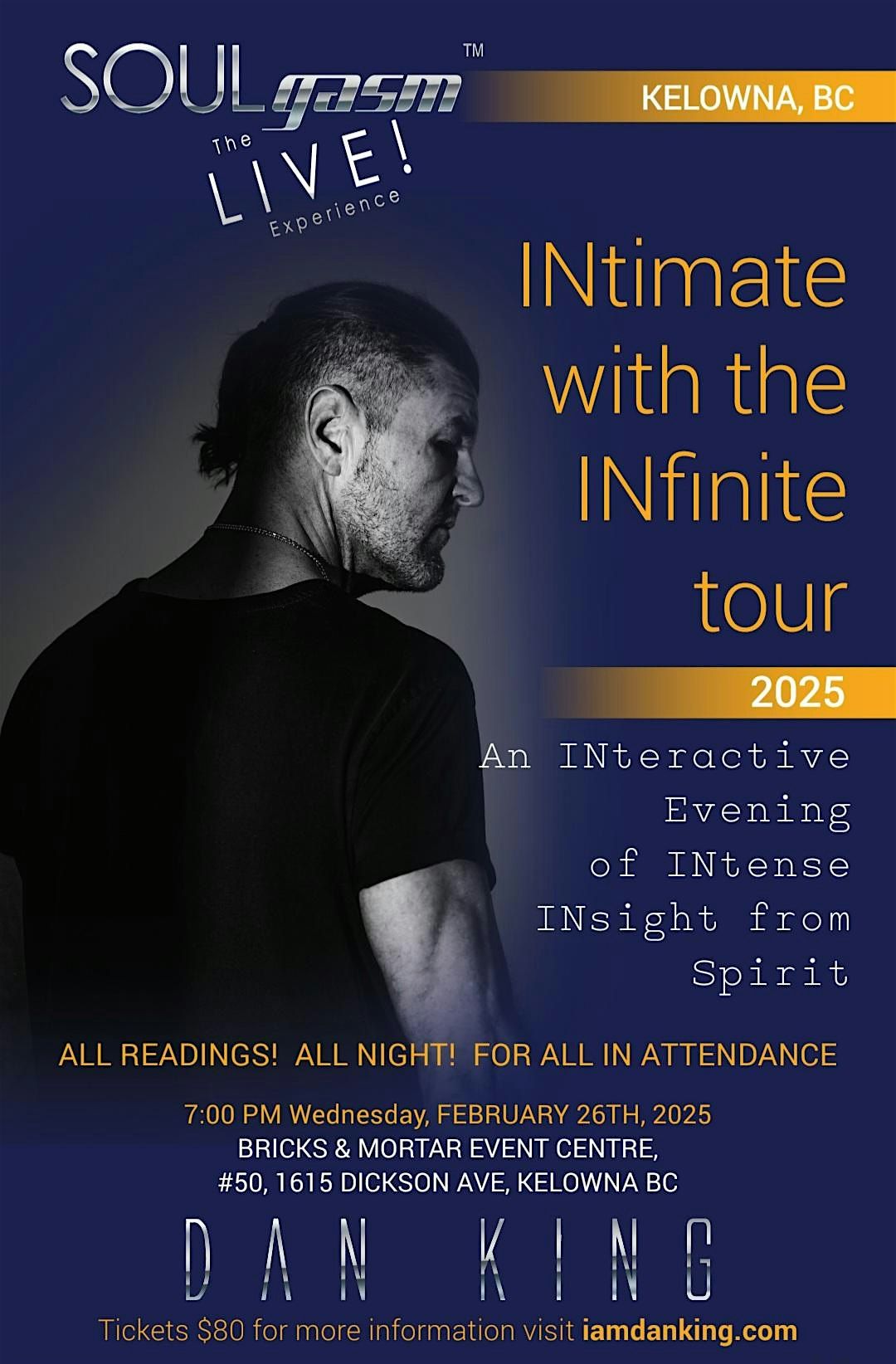 SOULgasm: The LIVE! Experience - INtimate with the INfinite Tour KELOWNA