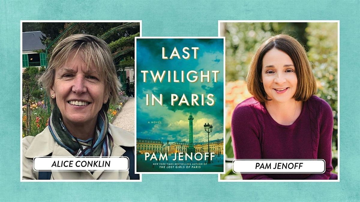 Gramercy Books Selects LAST TWILIGHT IN PARIS! Pam Jenoff joins via Zoom!