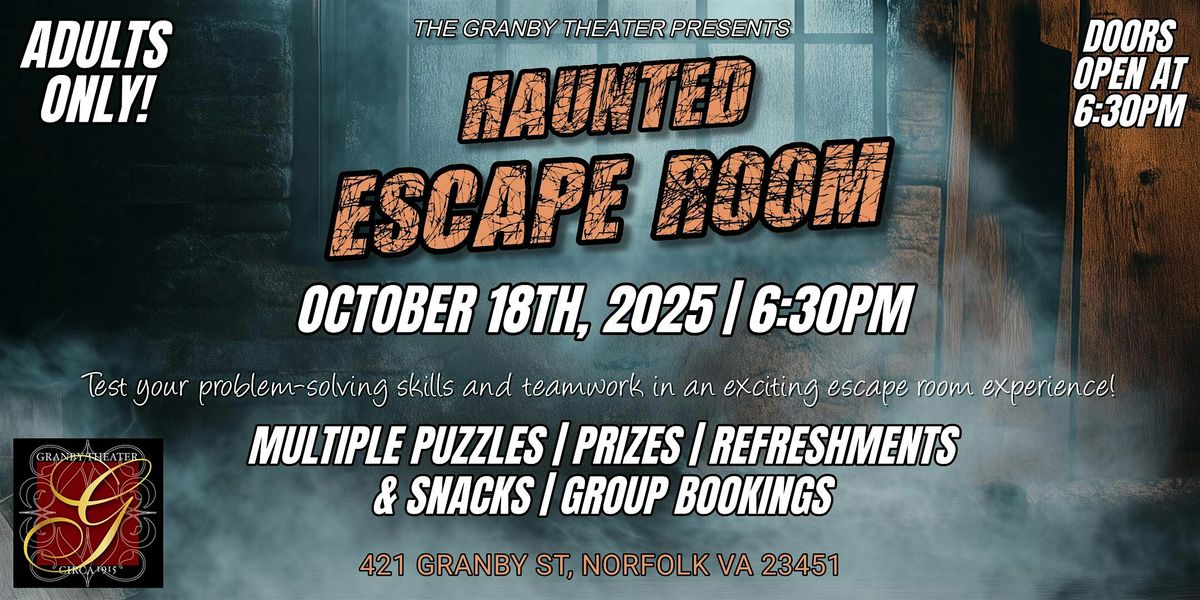 ADULTS ONLY ESCAPE ROOM DINNER CHALLENGE