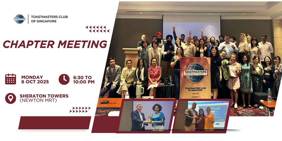 Discover Public Speaking with Toastmasters @ Sheraton Towers